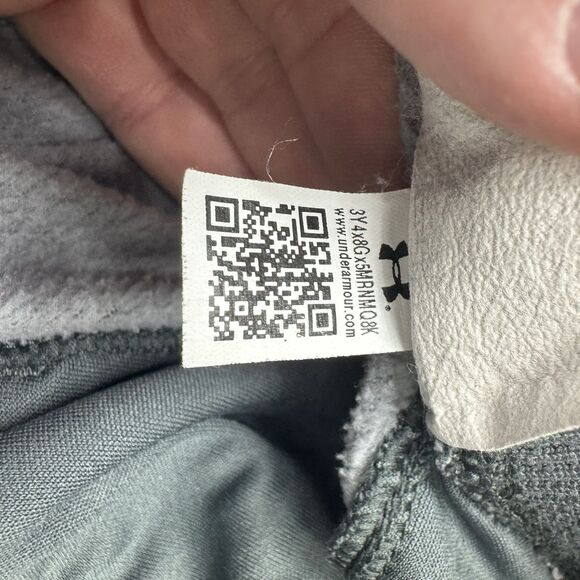 Under Armour Icon Fleece Wide Leg Sweatpants Women Medium Heather Gray Cold Gear - Picture 12 of 14